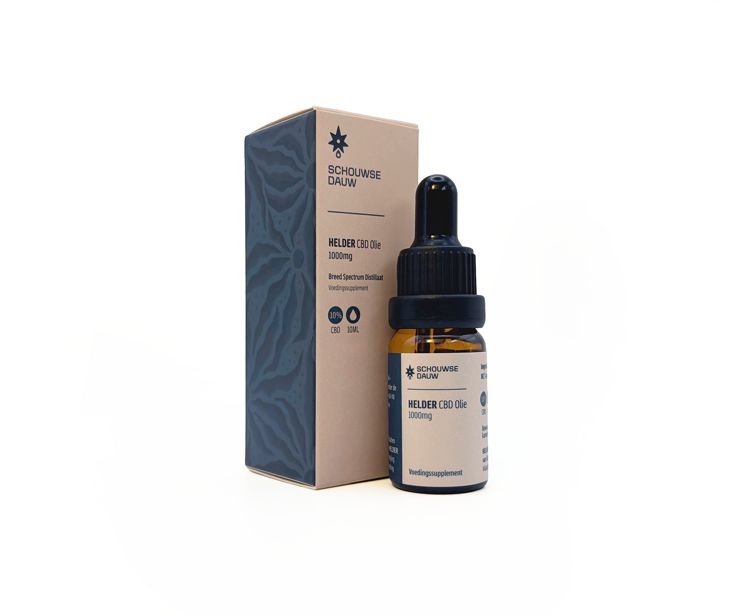 HELDER • CBD Olie 10% Breedspectrum | Krachtig & Neutraal | 10ml | 1000 mg