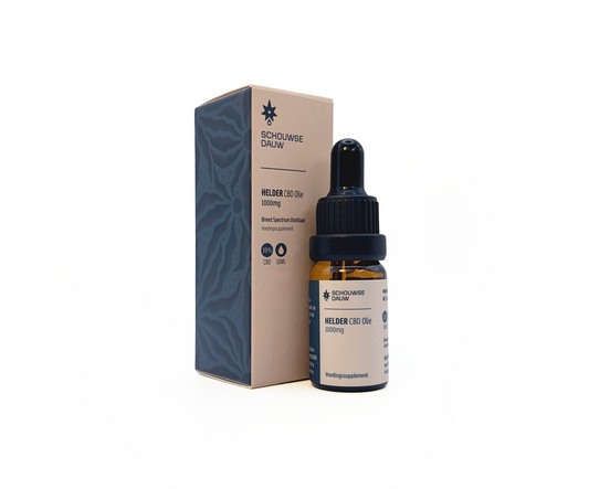 HELDER • CBD Olie 10% Breedspectrum | Krachtig & Neutraal | 10ml | 1000 mg