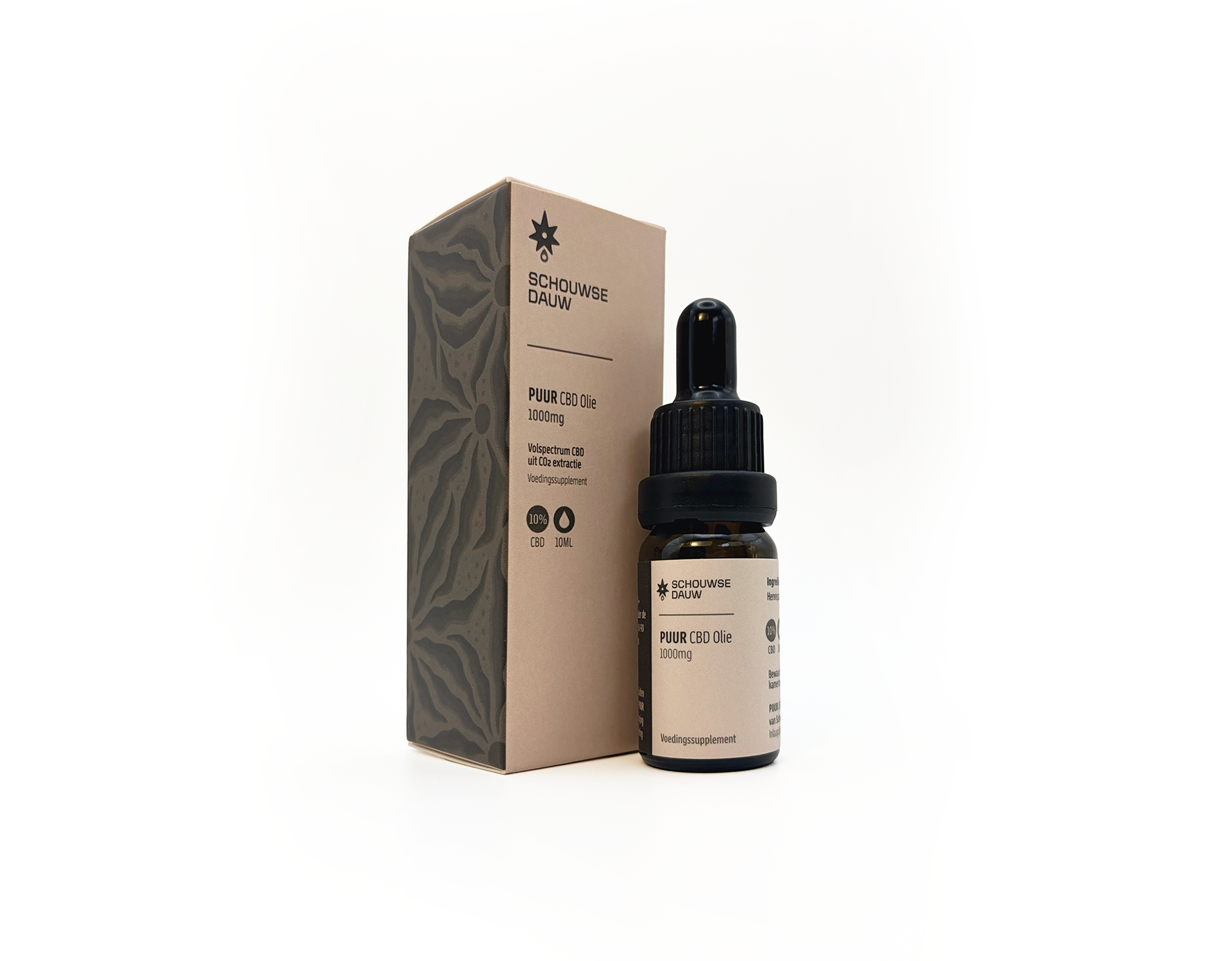 PUUR • CBD Olie 10% Volspectrum | Natuurlijke CO2 Extractie | Maximaal & Krachtig | 10ml | 1000 mg