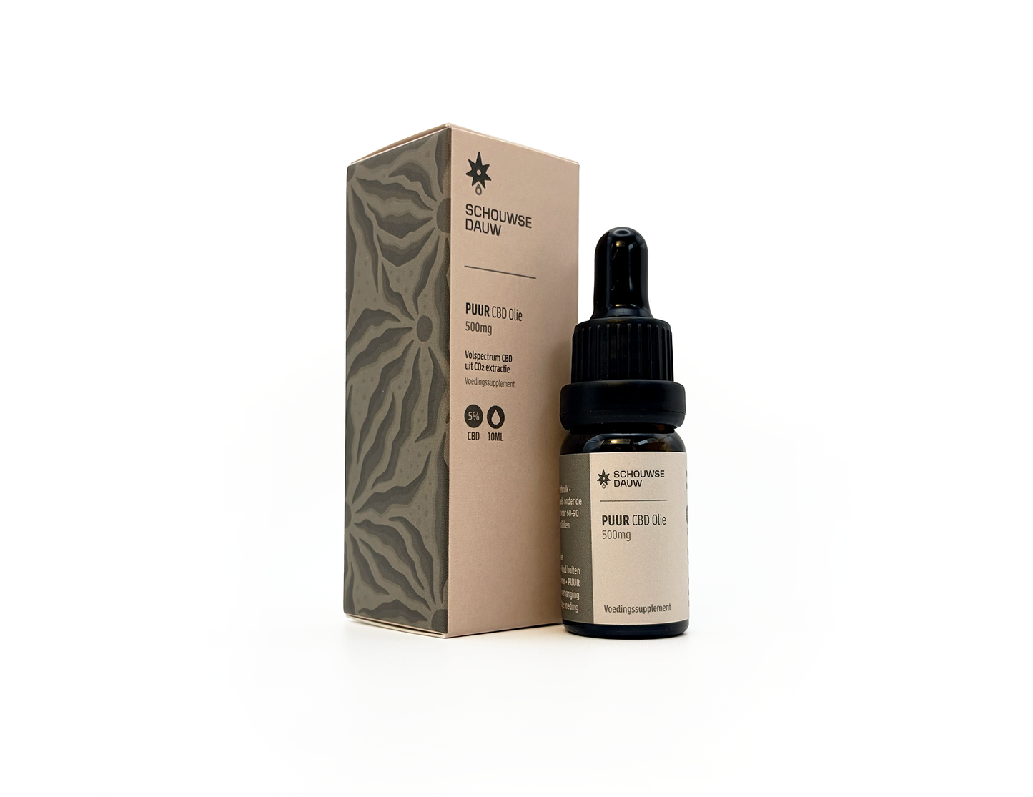PUUR • CBD Olie 5% Volspectrum | Natuurlijke CO2 Extractie | Authentiek & Volledig | 10ml | 500 mg